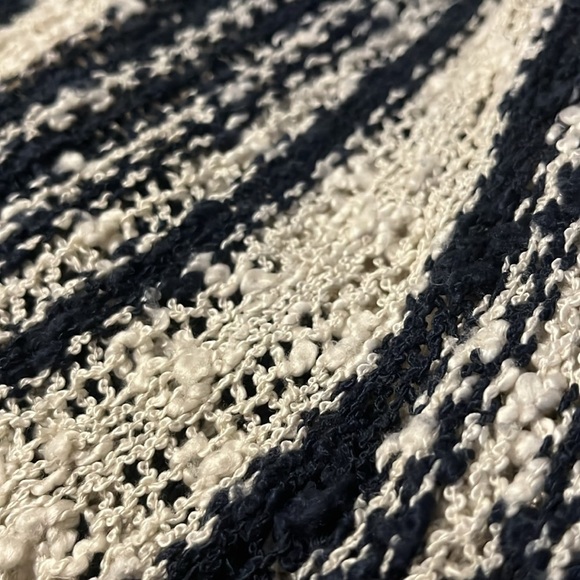 O’Neill waterfall boho skater stripe open knit crochet sweater coastal cardigan - Picture 4 of 6